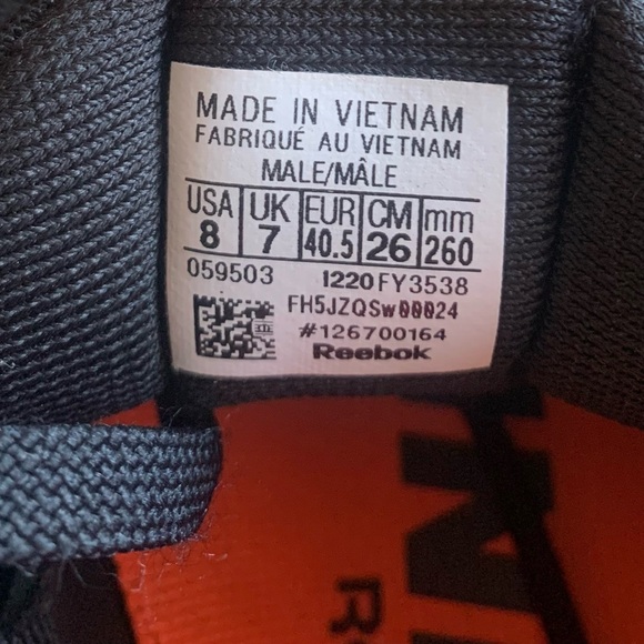 Reebok Legacy Lifter II Mens Size 8 Black Weightlifting Workout Fitness Shoes - Picture 15 of 15